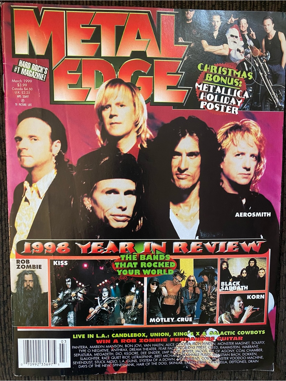 Metal Edge Magazine 1998 Year In Review